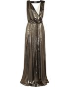 Vionnet Metallic Silk blend and Cady Gown - Lyst