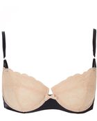 Topshop Satin and Lace Underwire Bra - Lyst
