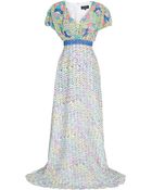 Saloni Embroidered Maxi Dress - Lyst