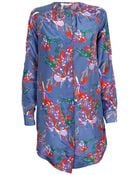 Derek Lam 10 Crosby Floral Print Tunic Dress - Lyst