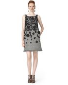 Oscar de la Renta Sleeveless Shift Dress - Lyst