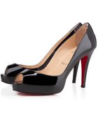 Christian Louboutin Peep Toe Pumps - Lyst