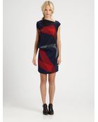 10 Crosby Derek Lam Draped Silk Dress - Lyst