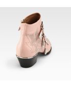 Chloé Suzanna Studded Leather Buckle Ankle Boots - Lyst