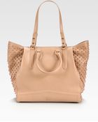 Christian Louboutin Justine Spike Stud Tote - Lyst