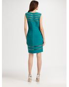 Tadashi Shoji Pintuck Dress - Lyst