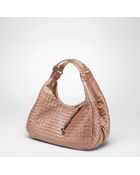 Bottega Veneta Nero Intrecciato Nappa Campana Bag - Lyst