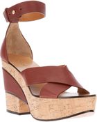 Chloé Two-tone Sandal - Lyst