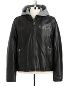 Levi's Hooded Motorcycle Jacket - Lyst
