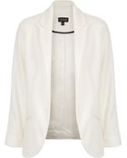 Topshop Ponte Jet Pocket Blazer - Lyst