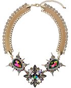 Topshop Premium Stone Necklace - Lyst