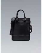 Zara Saffiano Leather Shopper - Lyst