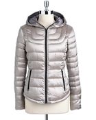 Bernardo Iridescent Quilted Down Jacket - Lyst