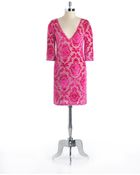 Free People Velvet V-Neck Dress - Lyst