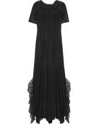Nina Ricci Ruffled Lace Gown - Lyst
