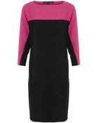 Ralph Lauren Black Label Colourblocked Dress - Lyst