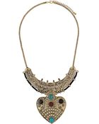 Topshop Earth Child Heart Pendant - Lyst