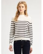 Clu Striped Silktrim Sweater - Lyst