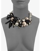 Marc By Marc Jacobs Bead Bolt Ribbon Cluster Necklace - Lyst