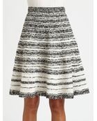 Oscar de la Renta Silk Crochet Skirt - Lyst