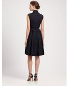 Oscar de la Renta Drop Waist Dress - Lyst