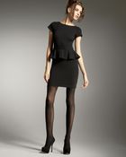 Alice + Olivia Victoria Knit Peplum Dress - Lyst