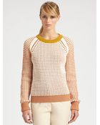 Chloé Wool Waffle Knit Sweater - Lyst