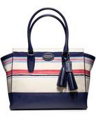 Coach Legacy Stripe Print Medium Candace Carryall - Lyst