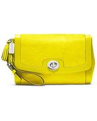 Coach Legacy Pinnacle Large Flap Clutch - Lyst
