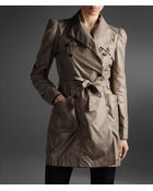 Emporio Armani Trench in Waterproof Technical Fabric - Lyst