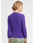 Marc Jacobs Laceknit Cardigan - Lyst
