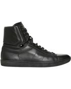 Saint Laurent Leather High Top Sneakers - Lyst