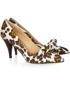 Charlotte Olympia Vera Leopard Print Canvas Pumps - Lyst