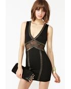 Nasty Gal Studded Mesh Dress - Lyst