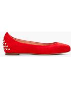 McQ by Alexander McQueen Suede Studded Flats - Lyst