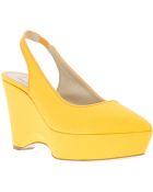 Stella McCartney Sling Back Wedge Sandal - Lyst