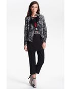 3.1 Phillip Lim Corded Silk Motorcycle Jacket - Lyst