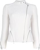 3.1 Phillip Lim Ribbed Biker Jacket - Lyst