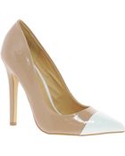 Asos Asos Proxy Pointed High Heels with Toe Cap - Lyst