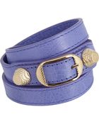 Balenciaga Arena Giant Gold Double Tour Bracelet - Lyst
