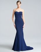 Zac Posen Strapless Jersey Bustier Gown - Lyst
