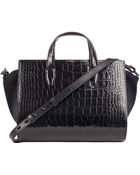 Alexander Wang Pelican Croc Embossed Satchel - Lyst