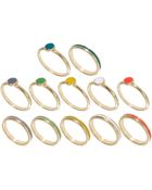 Asos Spot Stripe Rings Multipack - Lyst