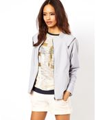 ASOS Collection Soft Bomber Jacket - Lyst