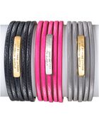 Marc By Marc Jacobs Multi Leather Toggle Bracelet - Lyst
