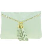 Asos Clutch Bag with Double Tassel Zip - Lyst