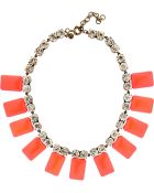 J.Crew Crystal and Resin Tile Necklace - Lyst