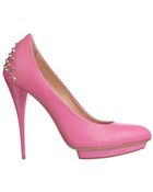 McQ by Alexander McQueen Pink Studded Pump - Lyst