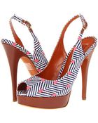 Missoni Dotted Herringbone Sling Back Peep Toe - Lyst