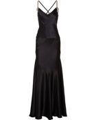Temperley London Scarlett Embellished Silk-satin Gown - Lyst